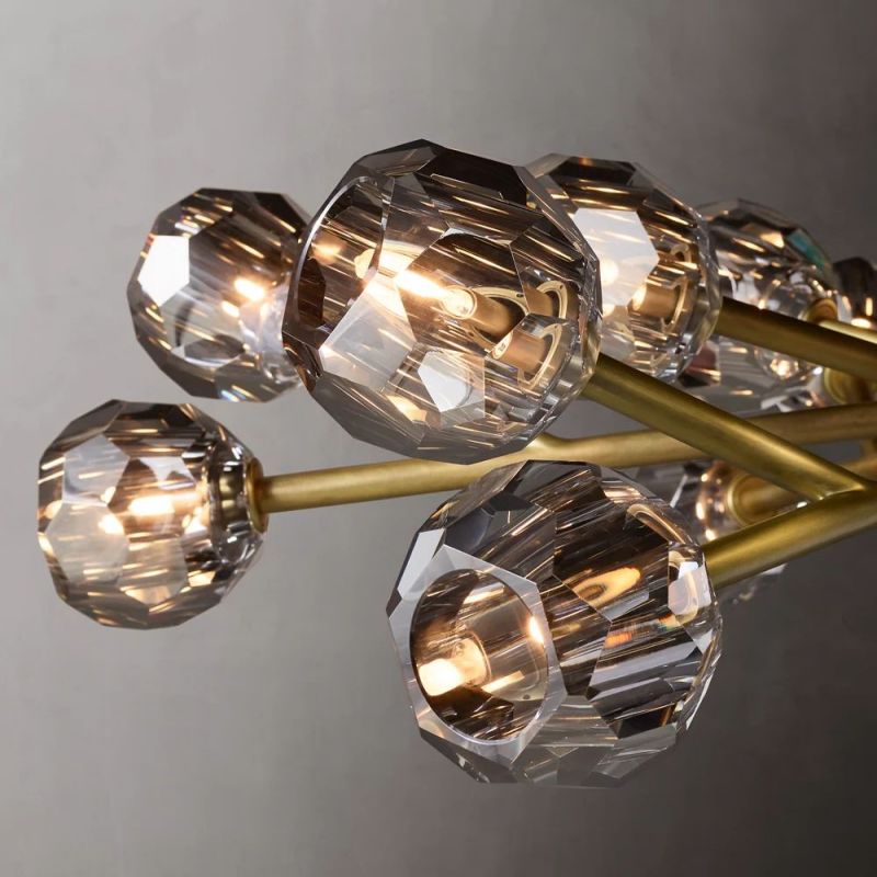 Kelly Glass Round Chandelier 48''