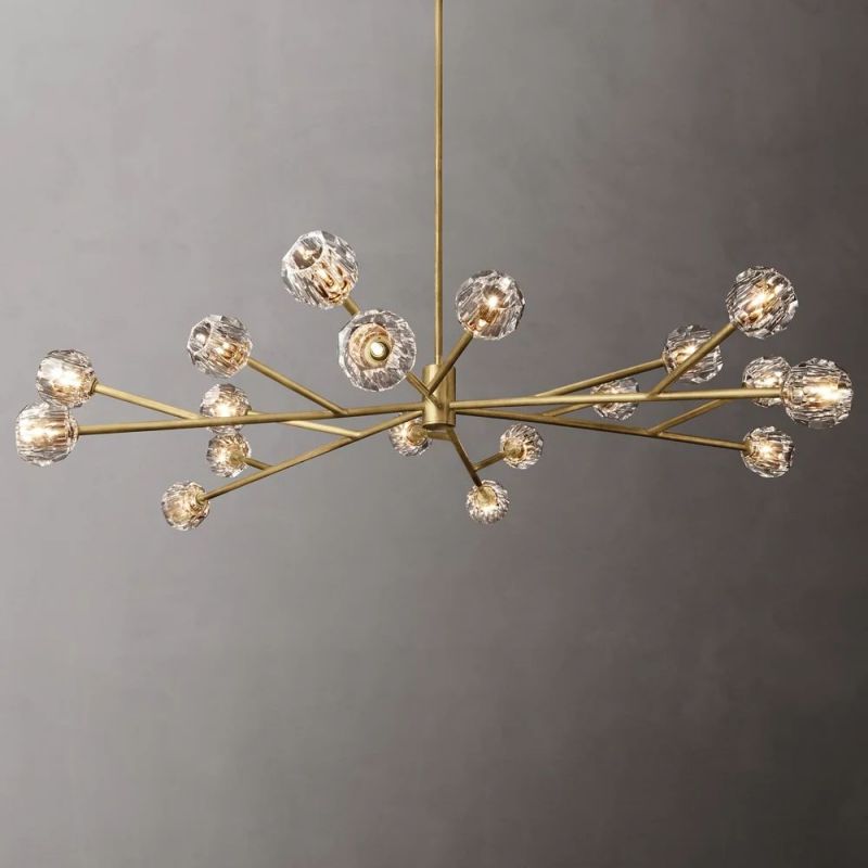 Kristina Glass Round Chandelier 72''