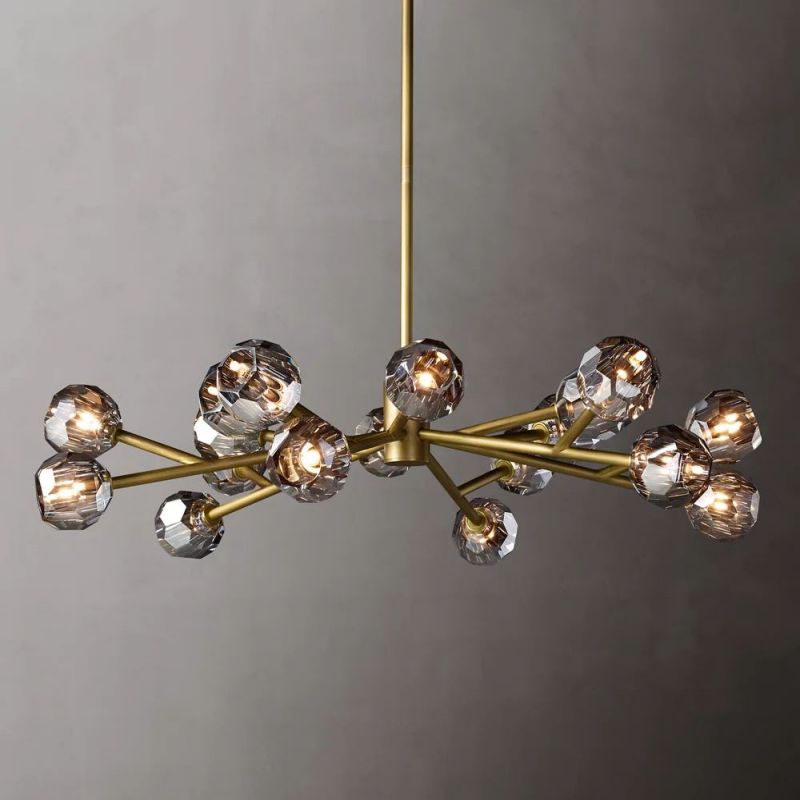 Kelly Glass Round Chandelier 48''