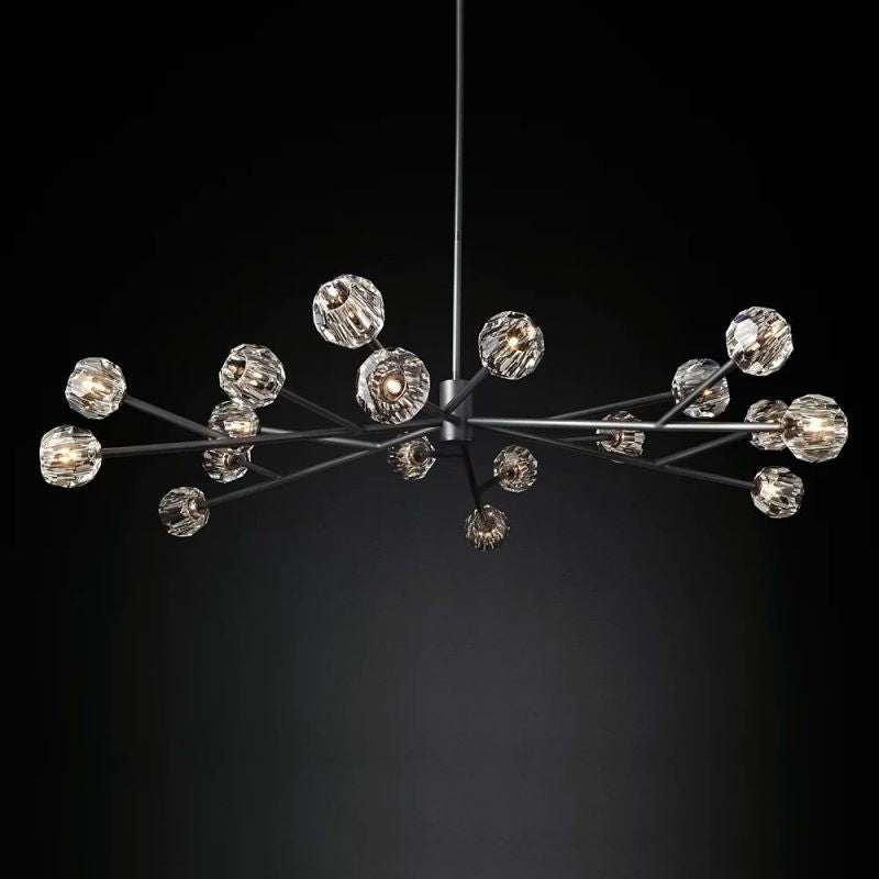 Kristina Glass Round Chandelier 72''