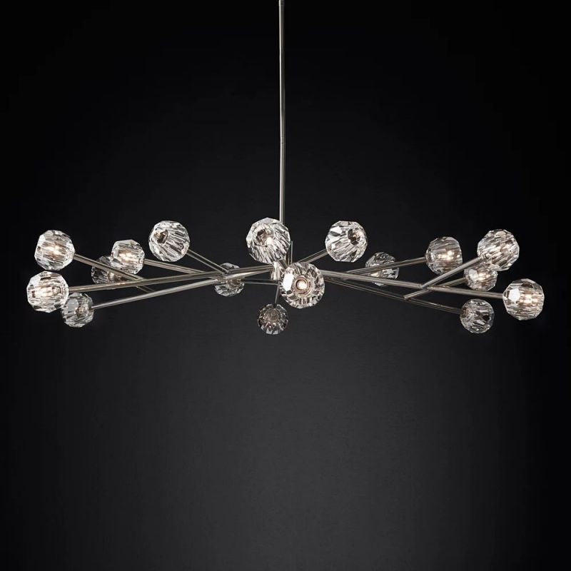 Kristina Glass Round Chandelier 72''