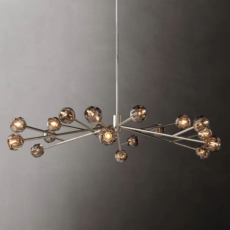 Kristina Glass Round Chandelier 72''