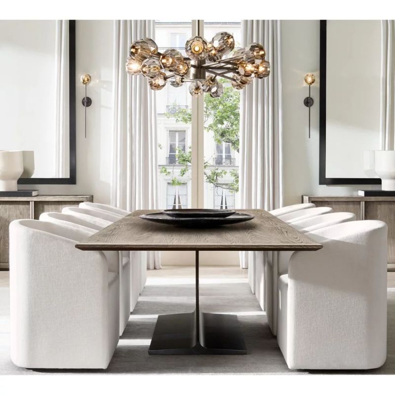 Kelly Glass Round Chandelier 48''