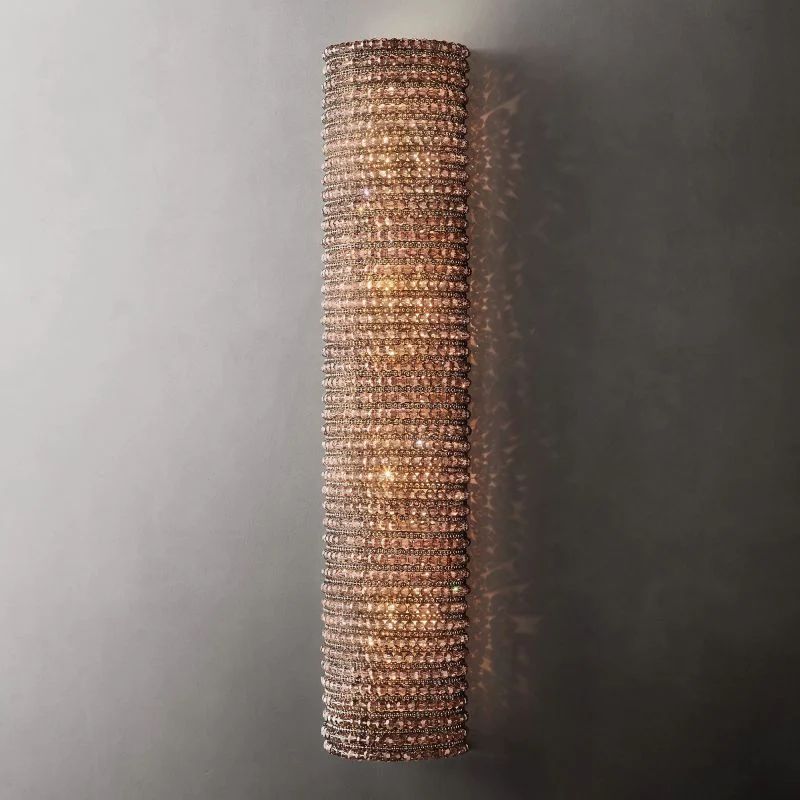 Sparkle Crystal Smoke Wall Sconce