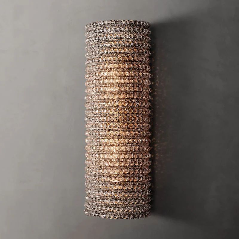 Sparkle Crystal Smoke Wall Sconce