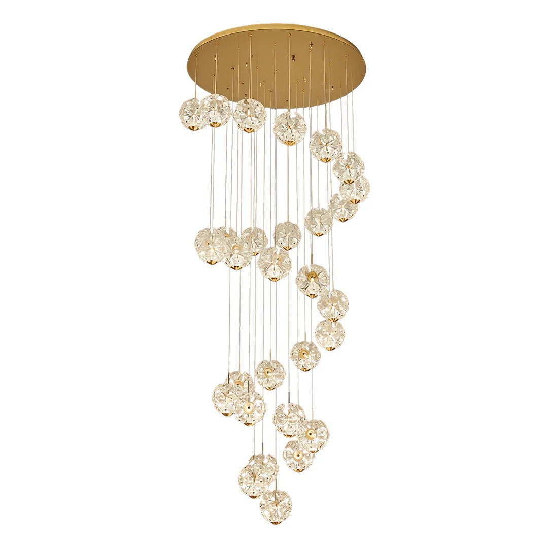 Modern Crystal Staircase Chandelier Modern Luxury High Ceiling Light