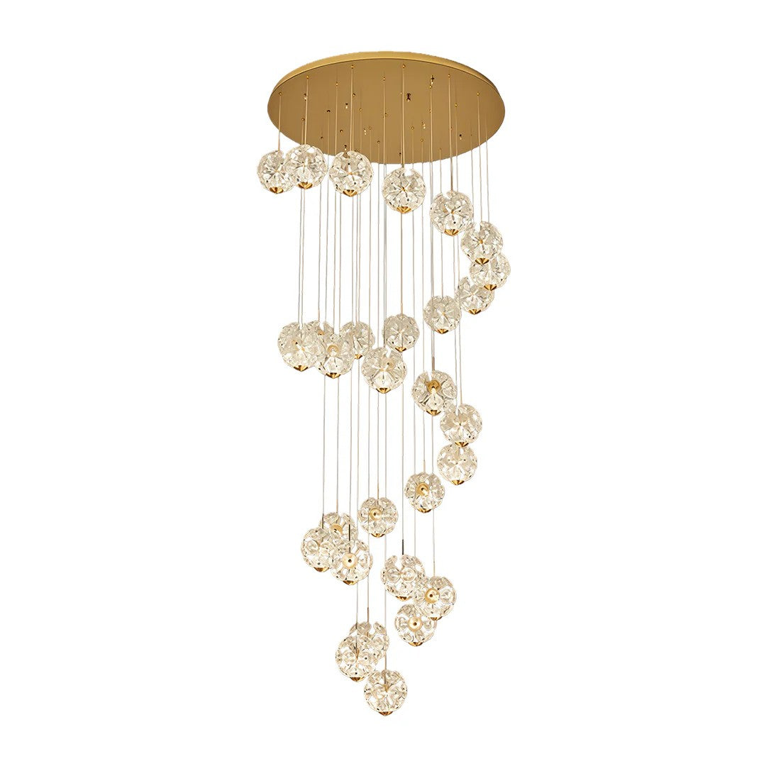 Modern Crystal Staircase Chandelier Modern Luxury High Ceiling Light