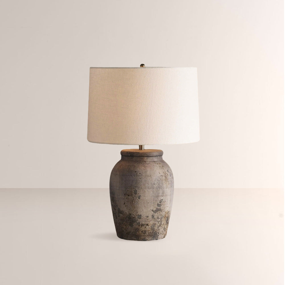 Thorn Rustic Ceramic Table Lamp For Bedroom