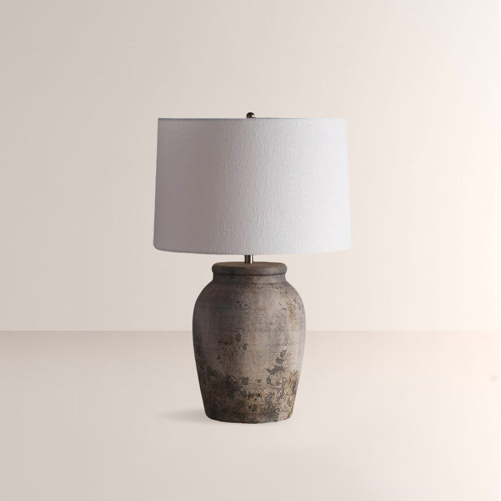 Thorn Rustic Ceramic Table Lamp For Bedroom