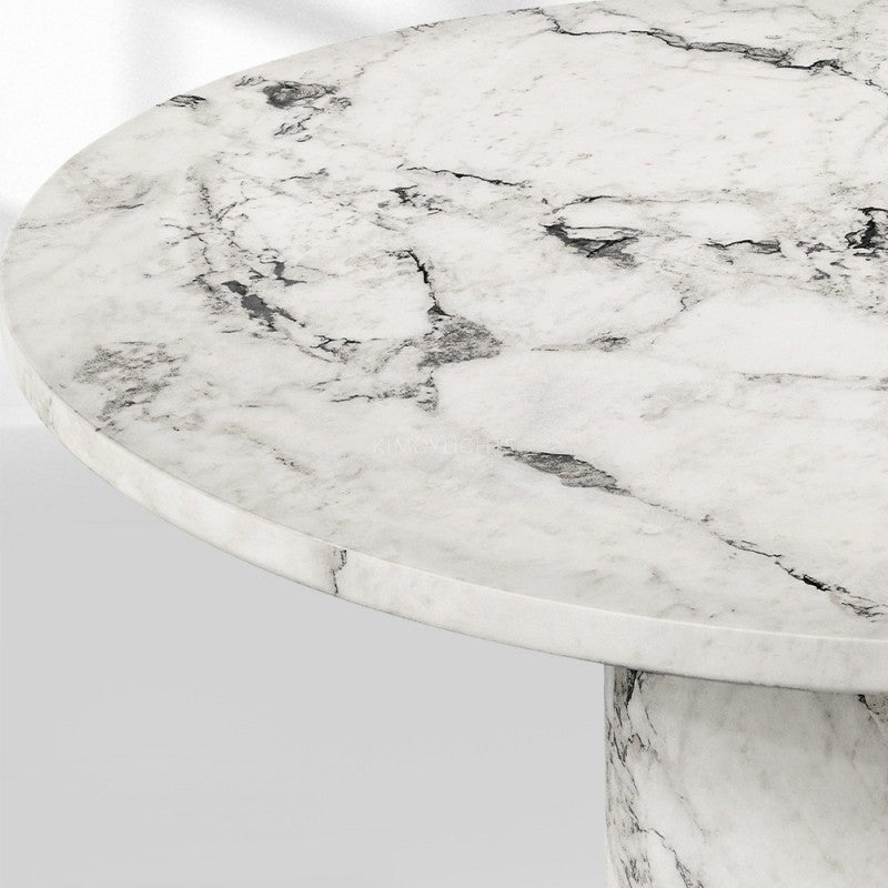 Vito Carved Round Dining Table