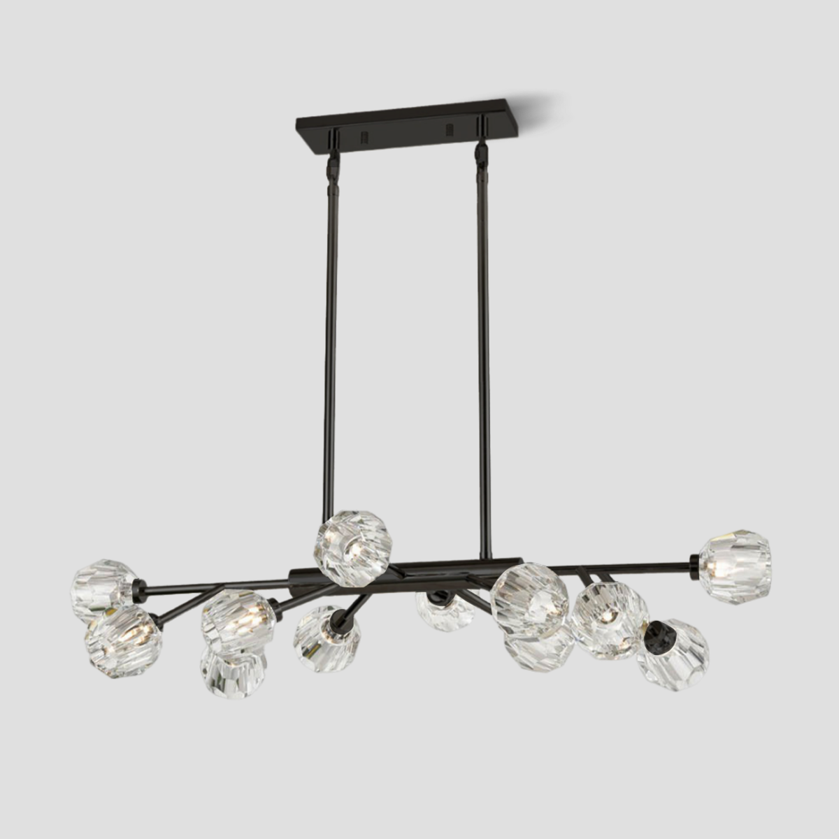 Kristina Clear Glass Linear Chandelier