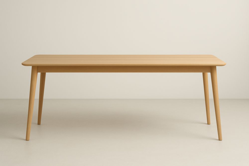 Table rectangulaire en bois chêne 200x90x75 cm