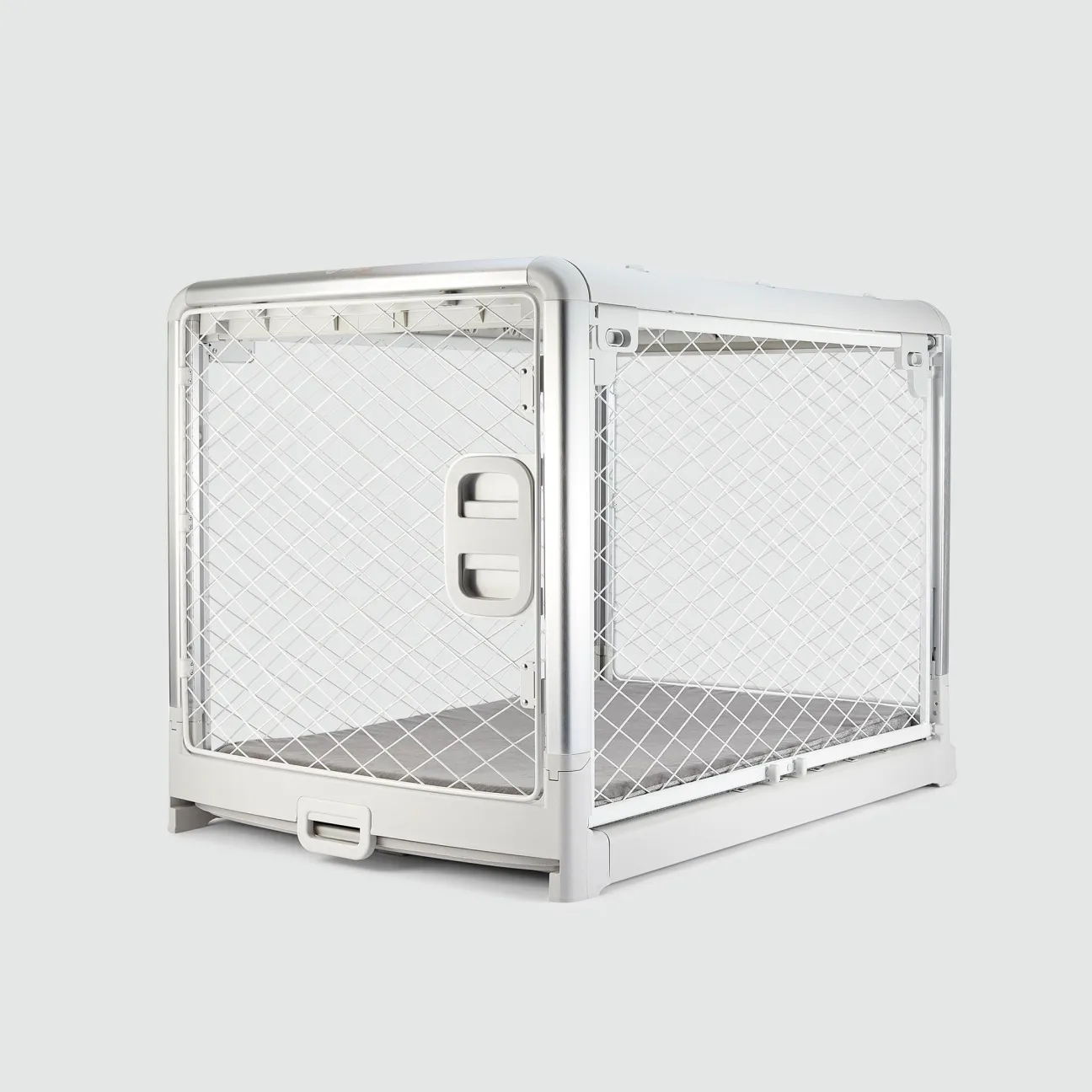 Collapsible Dog Crate with Wheels - Premium Portable Dog Crate - Safe, Stylish, and Convenient Indoor Kennel