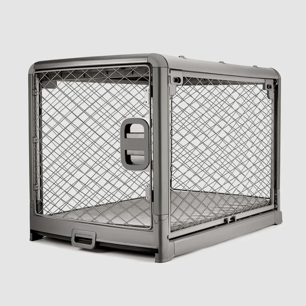 Collapsible Dog Crate with Wheels - Premium Portable Dog Crate - Safe, Stylish, and Convenient Indoor Kennel
