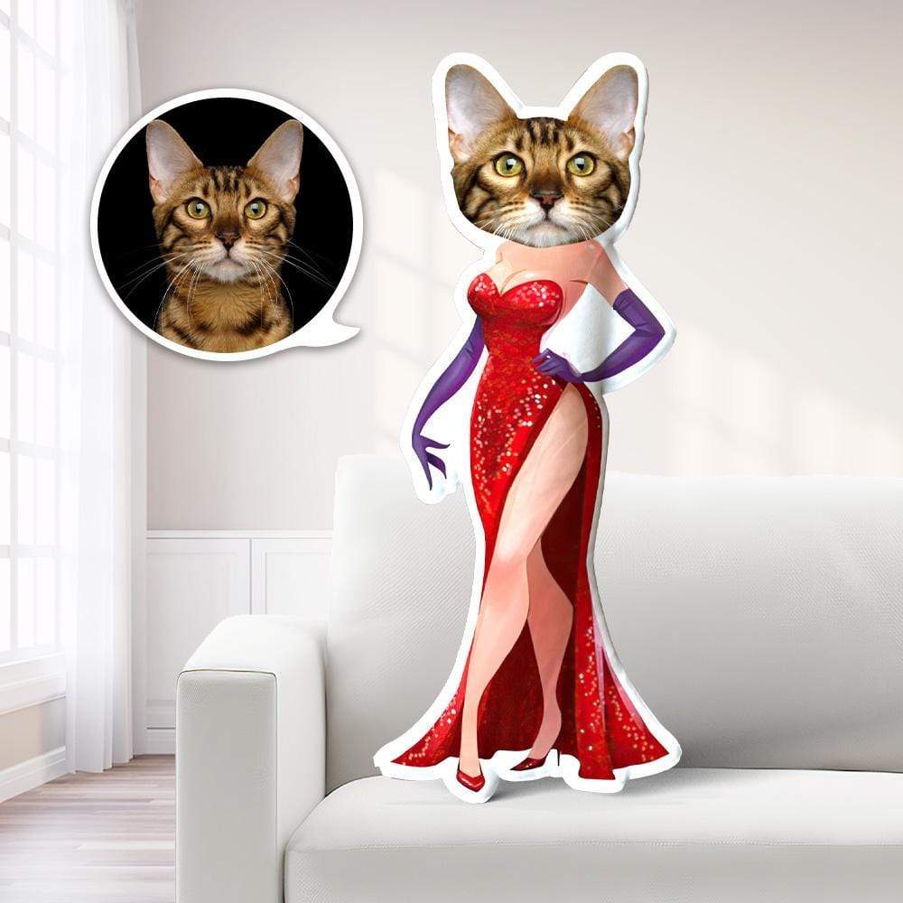 Almohada Con Foto De Mujer Sexy, Almohada Con Cara De Gato, Almohada Personalizada Para Mascotas, Almohada Personalizada, Disfraz De Muñeca Minime - GiftlabES
