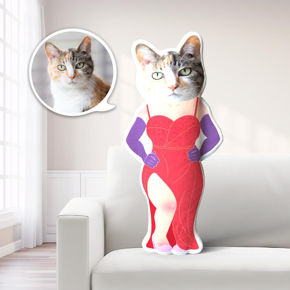 Almohada Con Foto De Chica Sexy, Almohada Con Cara De Gato, Almohada Personalizada Para Mascotas, Disfraz De Muñeca Minime - GiftlabES