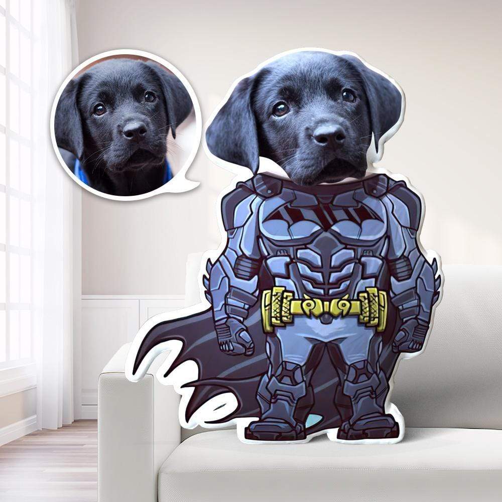 Almohada Facial De Superhéroe Batman, Almohada Personalizada Para Perro, Disfraz De Muñeco Minime - GiftlabES