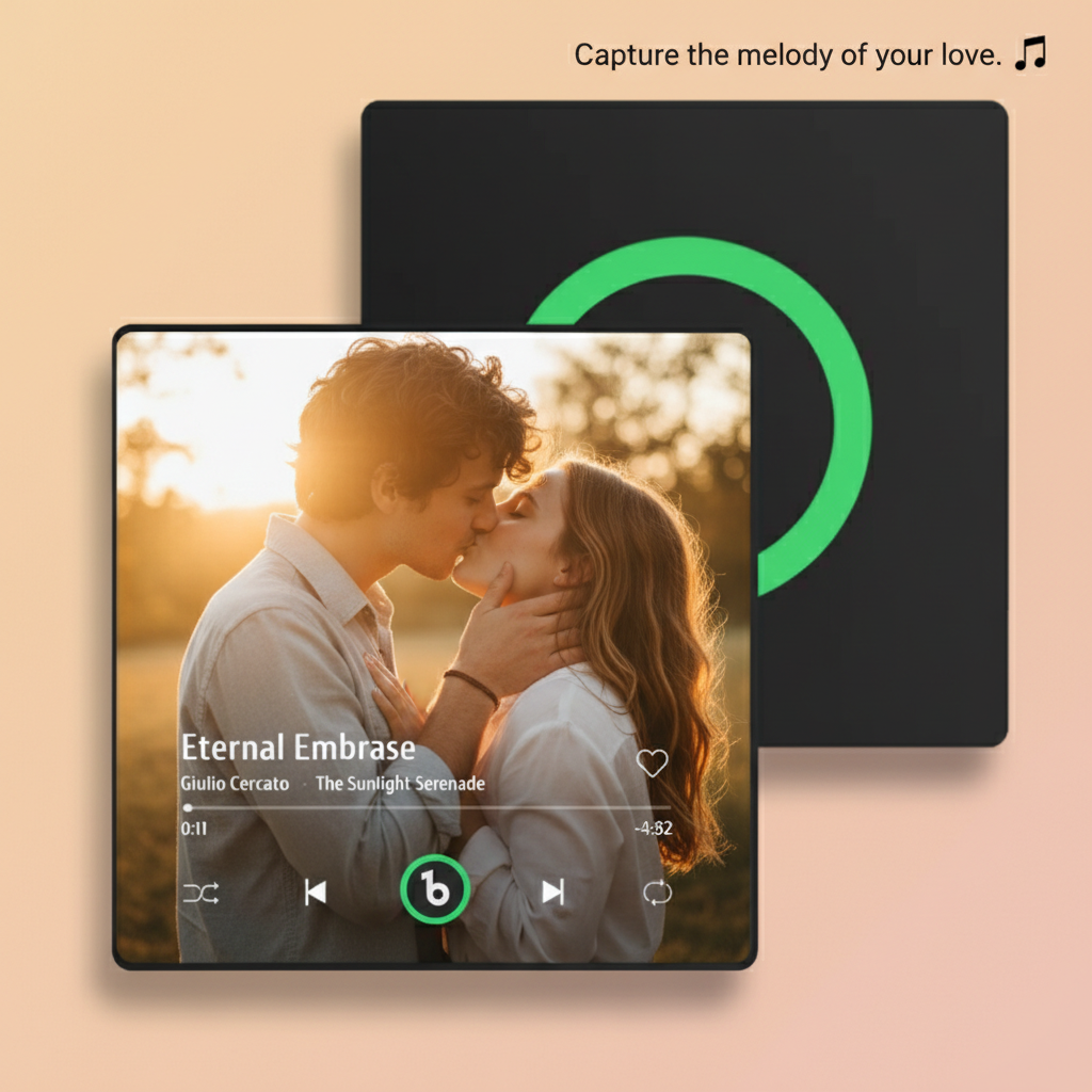 Imán De Nevera Musical Personalizado, Nueva Versión 4.0, Marco Colorido, Imán De Nevera Con Álbum, Pegatina De Pared Musical, Mecanismo Musical Que Se Puede Reproducir, Regalo De San Valentín Para Parejas. - GiftlabES