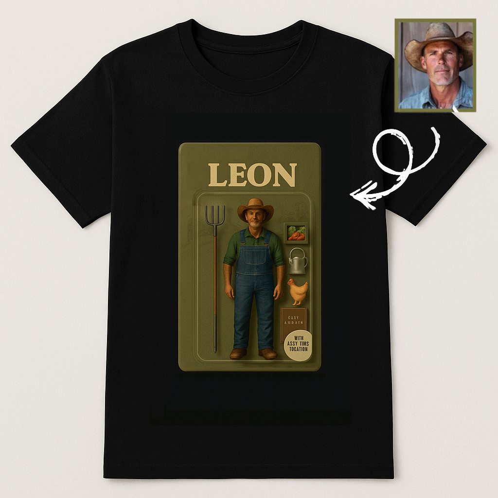 Paquete De Figuras De Acción Con Efecto 3d Personalizado, Embalaje De Juguete, Estilo Caja, Camiseta Artística, Camiseta Con Foto Personalizada, Regalos Del Día Del Padre - GiftlabES