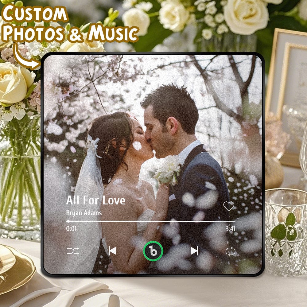 Imán De Nevera Musical Personalizado, Nueva Versión 4.0, Marco Colorido, Imán De Nevera Con Álbum, Pegatina De Pared Musical, Movimiento Musical Que Se Puede Reproducir, Regalo De Boda. - GiftlabES