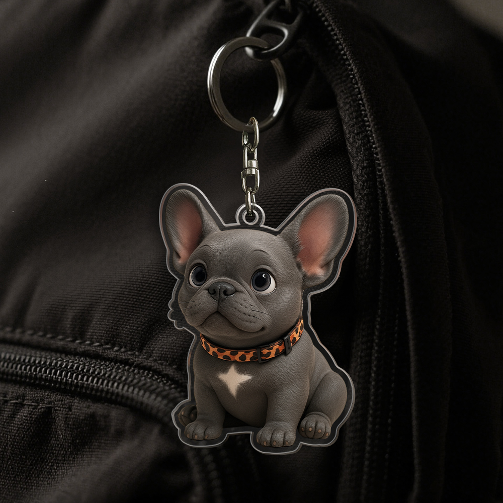 Llavero Personalizado De Perro De Dibujos Animados, Llavero Acrílico Personalizado Con Dije Para Bolso De Fotos, Regalo Único Para Dueños De Mascotas. - GiftlabES