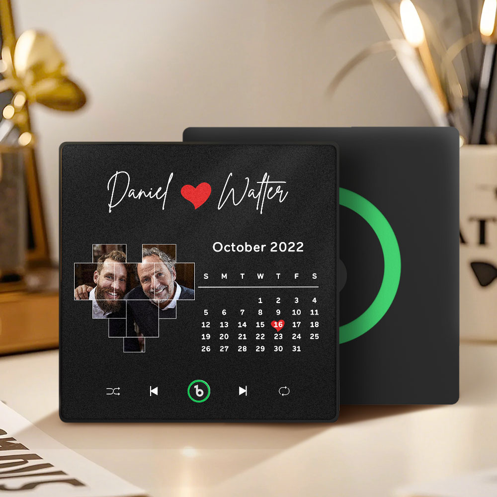 Imanes Musicales Personalizados Para El Refrigerador Con Fecha. Regalos Para El Día Del Padre Y El Aniversario De Papá. - GiftlabES