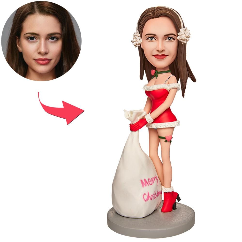 Regalo De Navidad: Figura Coleccionable Personalizada De Una Chica Sexy Con Texto Grabado. - GiftlabES