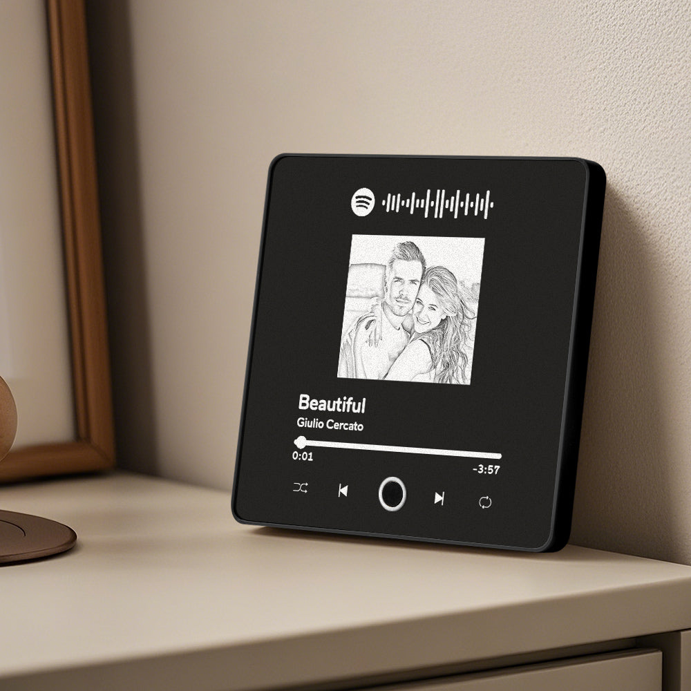 Álbum Personalizado Imán De Nevera Música Imán De Nevera Puede Reproducir Canciones Regalos Para Pareja - GiftlabES