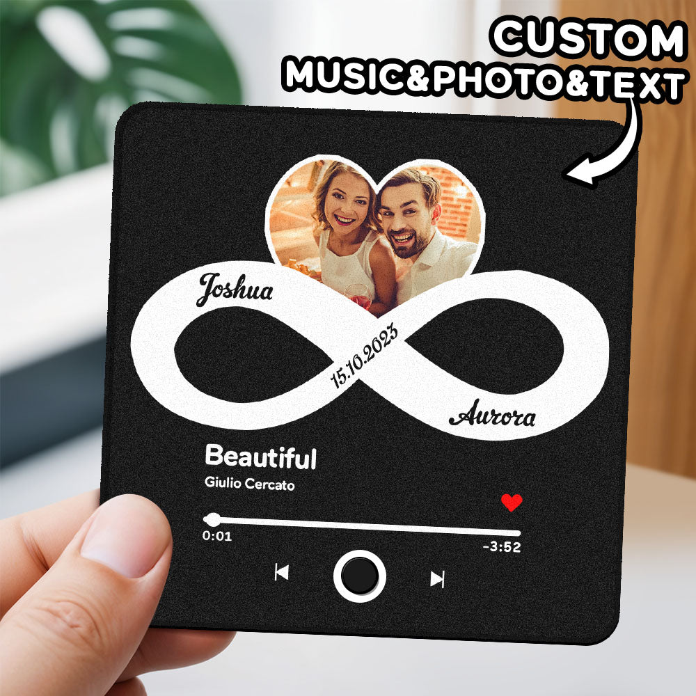 Imán De Nevera Personalizado Con Álbum Y Música 'amor Infinito'. Reproduce Canciones Y Cambia Archivos De Música. Regalo Ideal Para Novia O Esposa. - GiftlabES