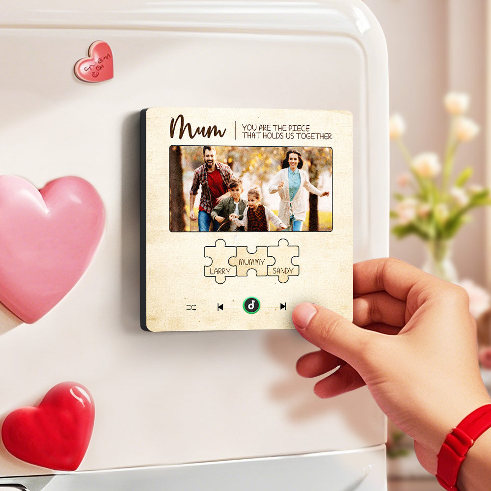 Imanes Personalizados Para Nevera Con Canciones, Sin Marco, Fridgebeats, Que Reproduce Música Con Nombres, Regalos Para El Día De La Madre. - GiftlabES