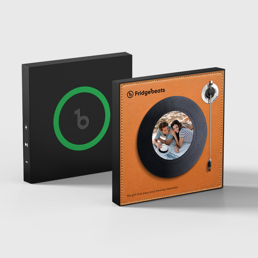 Imán De Nevera Musical Personalizado, Admite De 1 A 6 Canciones, Imán De Nevera Musical Vintage Personalizado Con Foto Para Novio. - GiftlabES