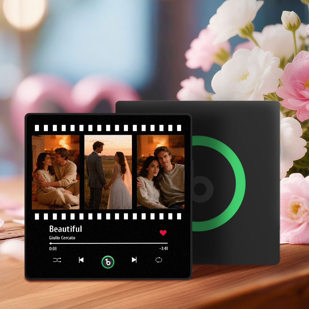 Imán De Nevera Personalizado Con Temática Musical, Serie De Fotos De Pareja, Decoración De Tira De Película De Canciones, Regalo - GiftlabES