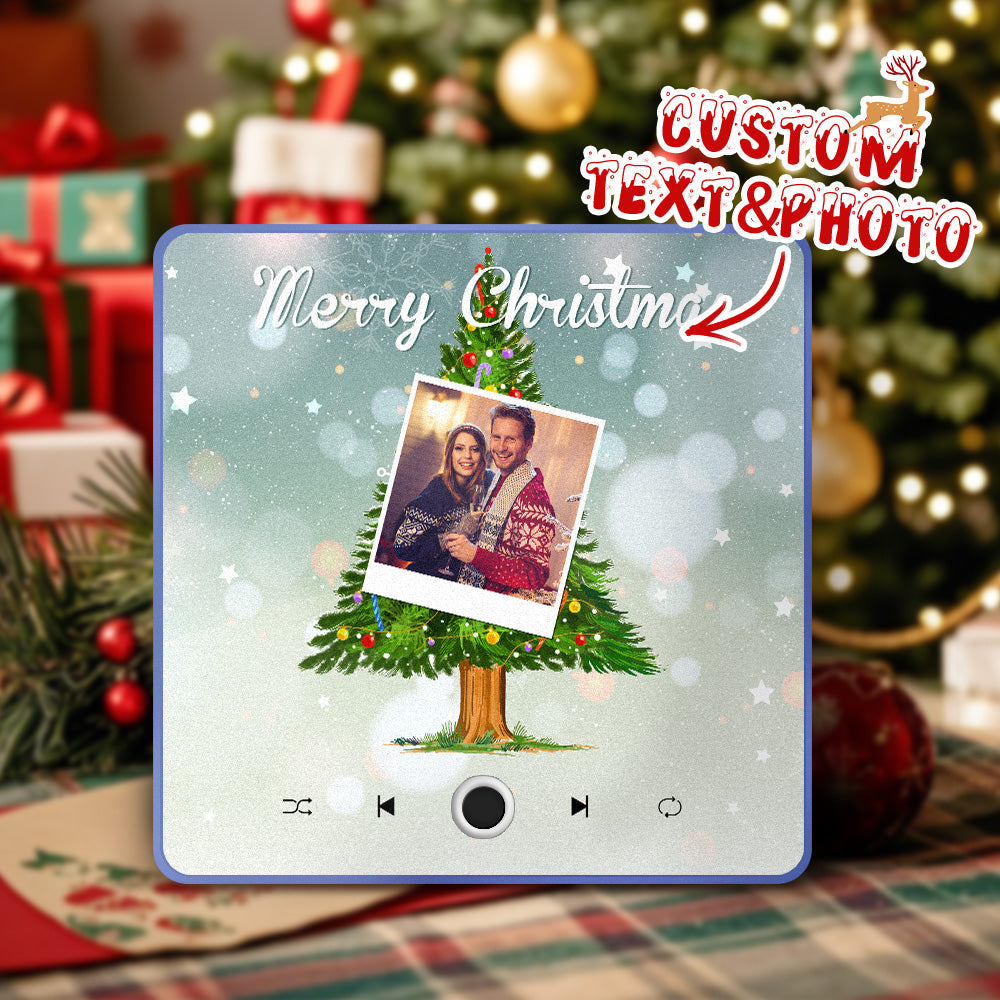 Imanes De Nevera Personalizados Con Música, Imanes De Nevera Personalizados Con Fotos Y Árbol De Navidad, Regalos De Navidad - GiftlabES