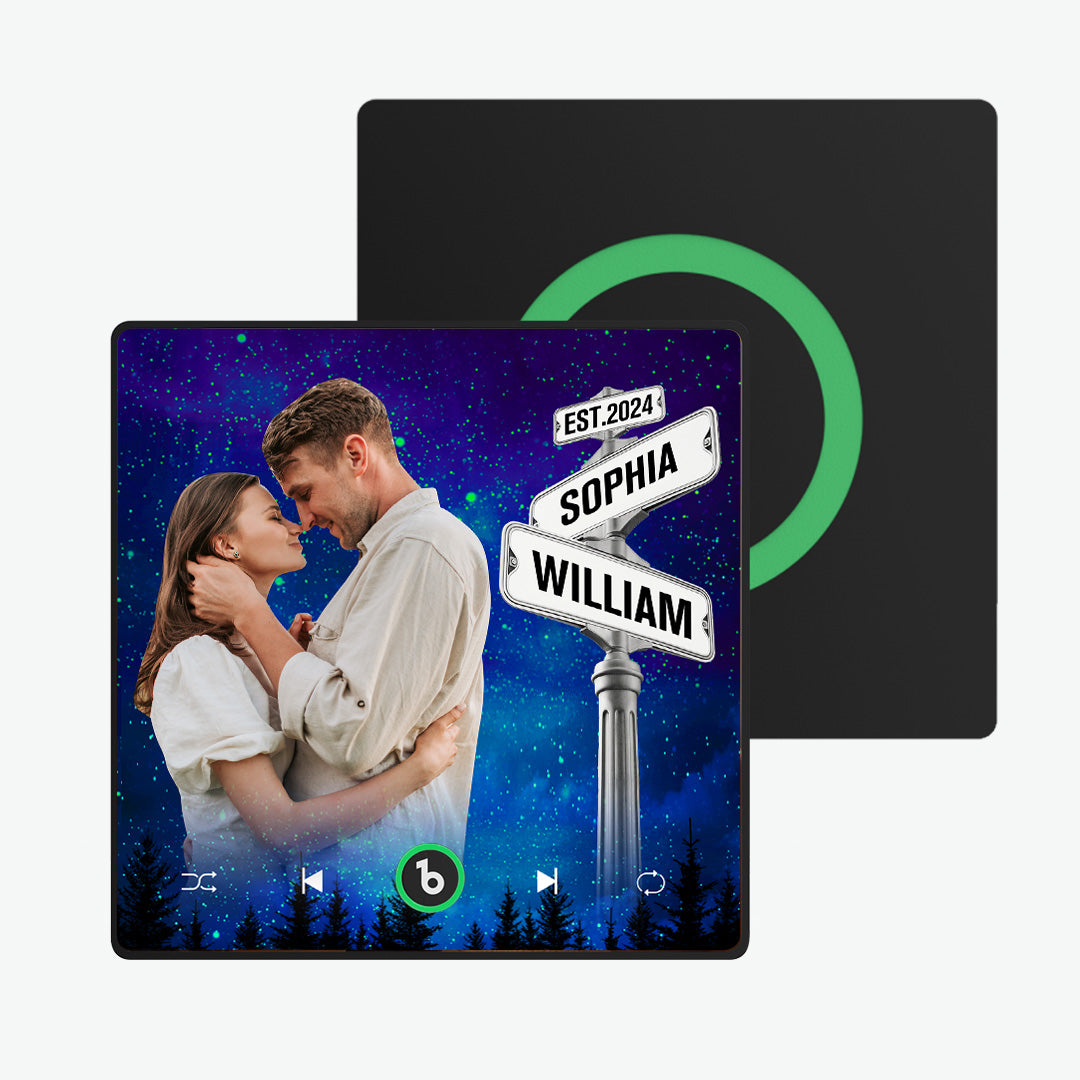 Nuevo Imán De Nevera Personalizado Con Música Y Estilo De Señal De Calle, Versión 4.0, Regalo Para Enamorados. - GiftlabES