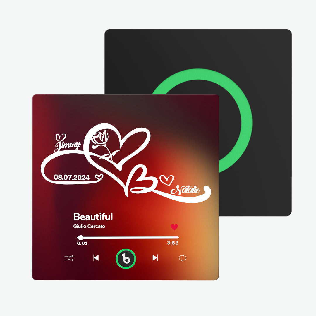 Imán De Nevera Personalizado Con Música Y Texto 'imágenes De Amor Ilimitado'. Regalo Ideal Para Parejas. - GiftlabES