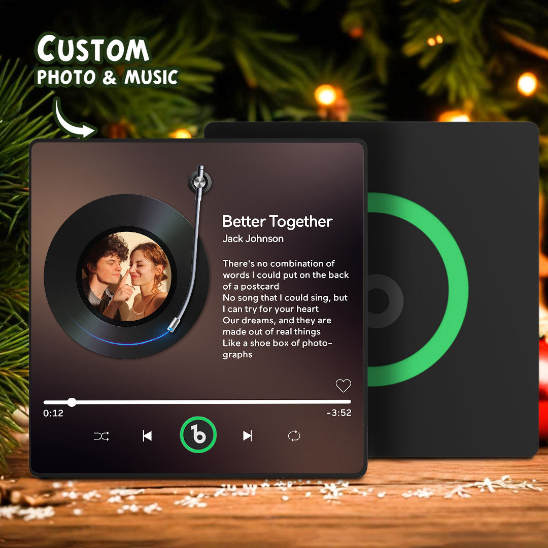 Imán De Nevera Personalizado Con Letras De Canciones, Imanes De Música Mejorados Que Pueden Reproducir Canciones, Fondos Coloridos, Regalos Para Parejas. - GiftlabES