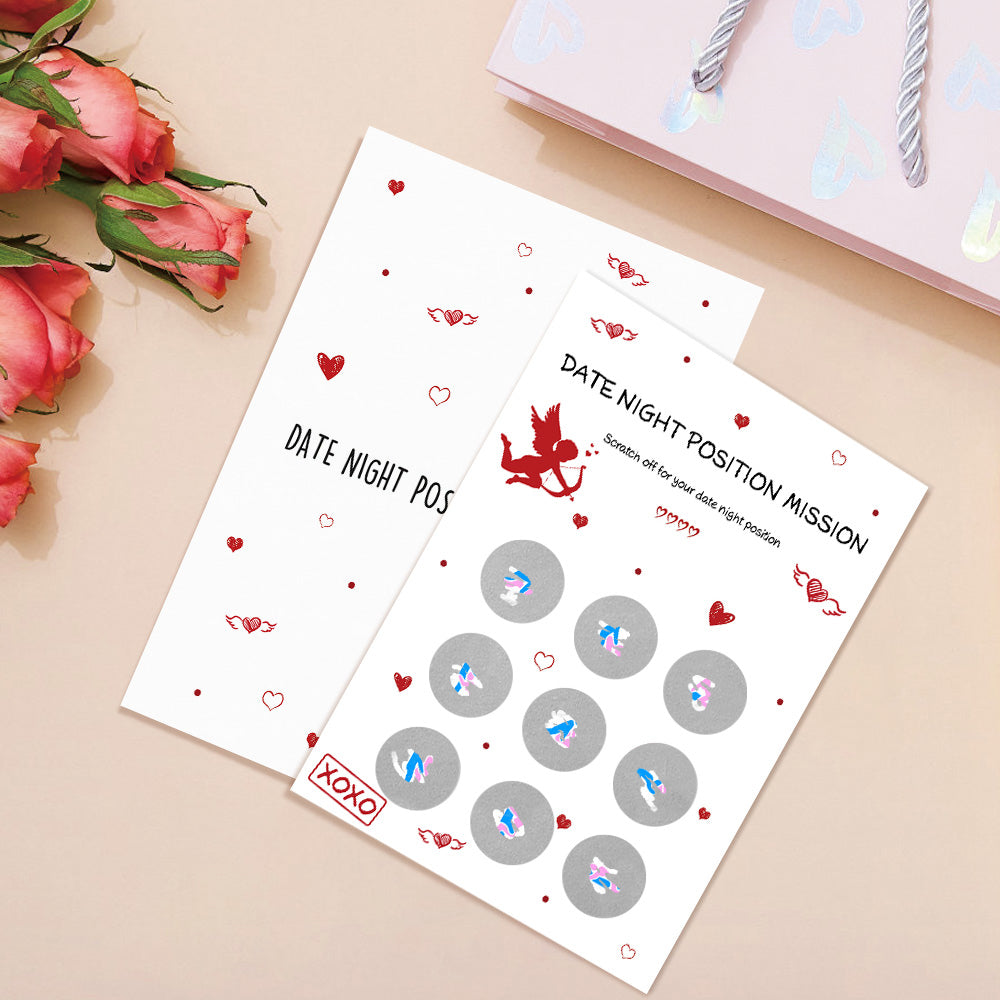 Tarjeta Rasca Y Gana Traviesa Del Día De San Valentín Tarjeta Rasca Y Gana Con Posición Sexual Sorpresa - GiftlabES