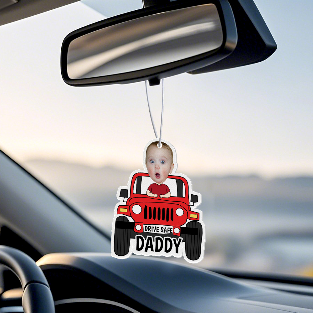 Ambientador Personalizado Para Coche 'conduce Con Seguridad' Ambientador Personalizado Adorno Para Espejo Retrovisor Regalos Para Papá - GiftlabES