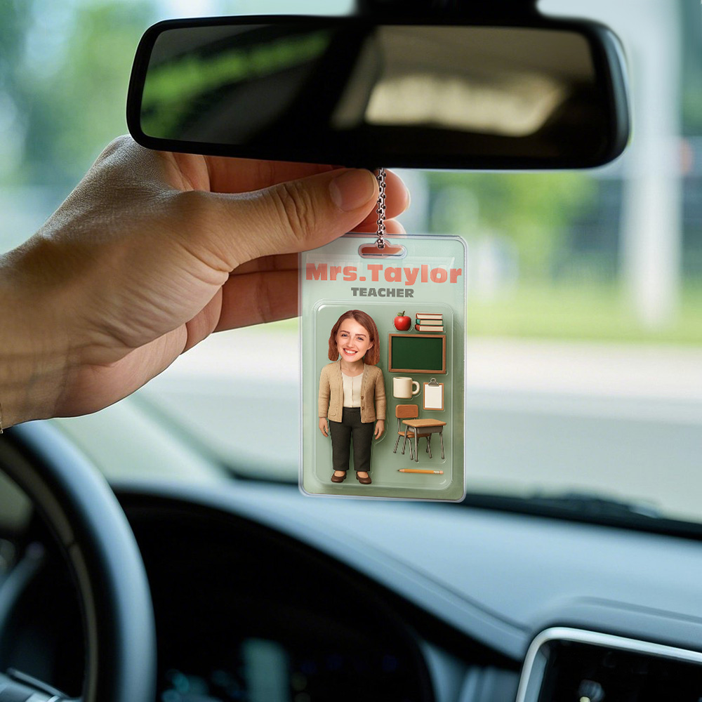 Figura De Acción Con Efecto 3d Personalizado, Cabeza Personalizable, Embalaje Estilo Caja De Juguete, Regalo Artístico, Colgador De Coche Acrílico Personalizado, Regalo Para Profesor. - GiftlabES