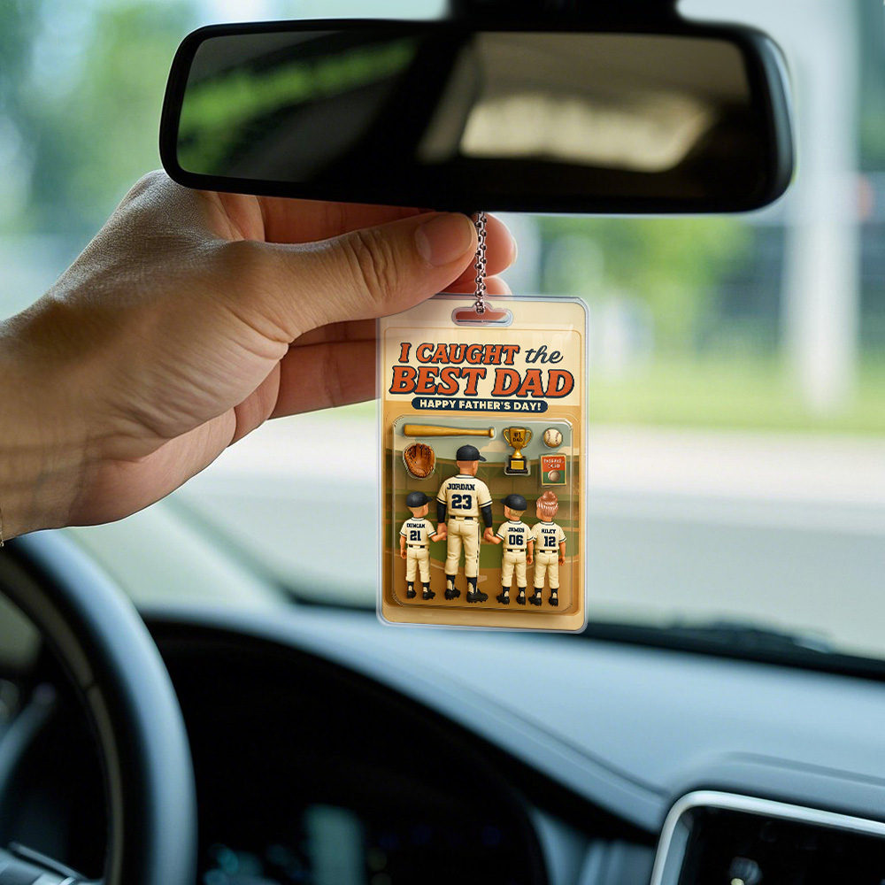 Paquete De Figuras De Acción Con Efecto 3d Personalizado, Empaque Estilo Caja De Juguete, Regalo Artístico, Colgador De Coche Acrílico Personalizado, Regalo Para Papá - GiftlabES
