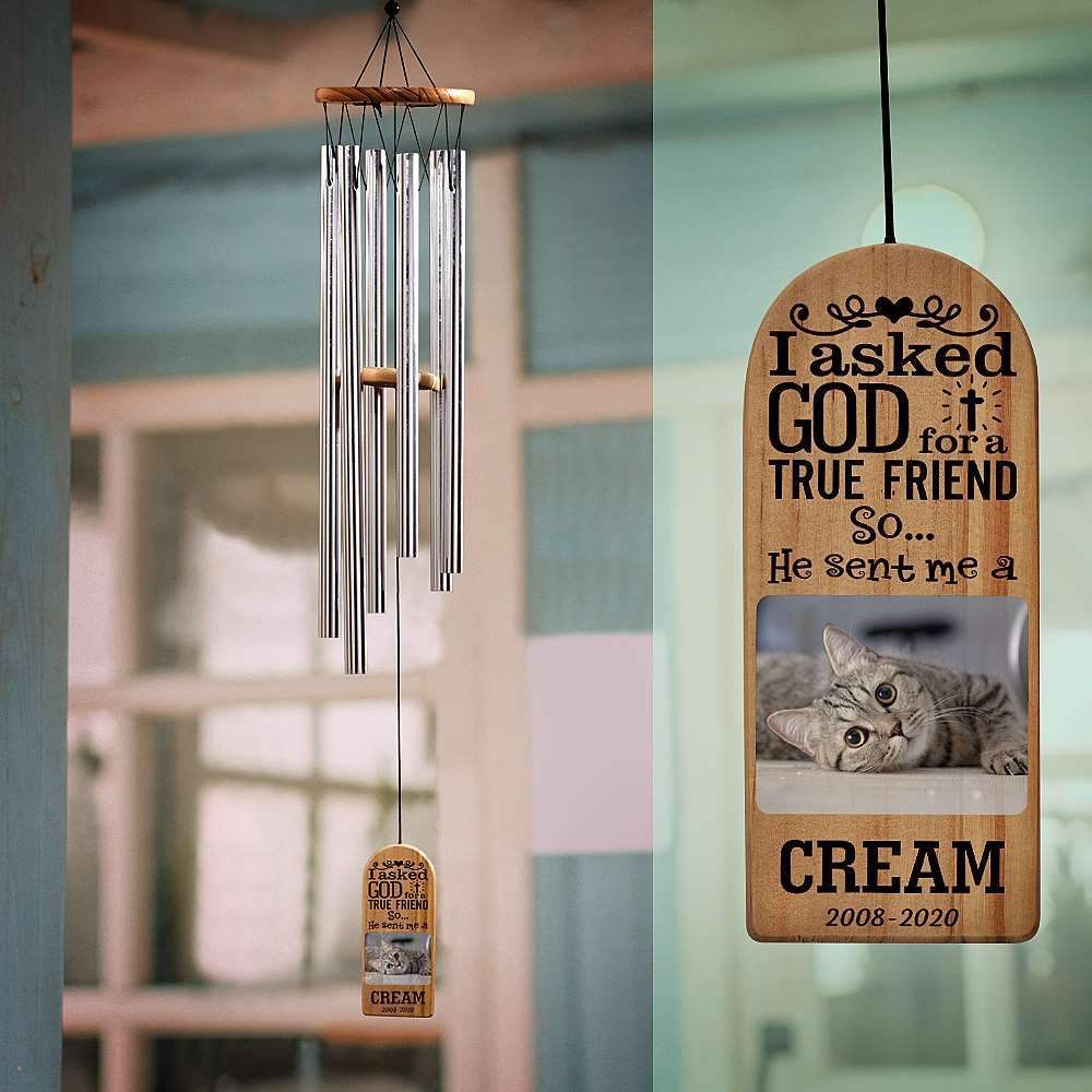 Campanillas De Viento De Condolencia Campanillas De Viento Personalizadas Campanillas De Viento A Medida Regalos Conmemorativos Para Gatos - GiftlabES