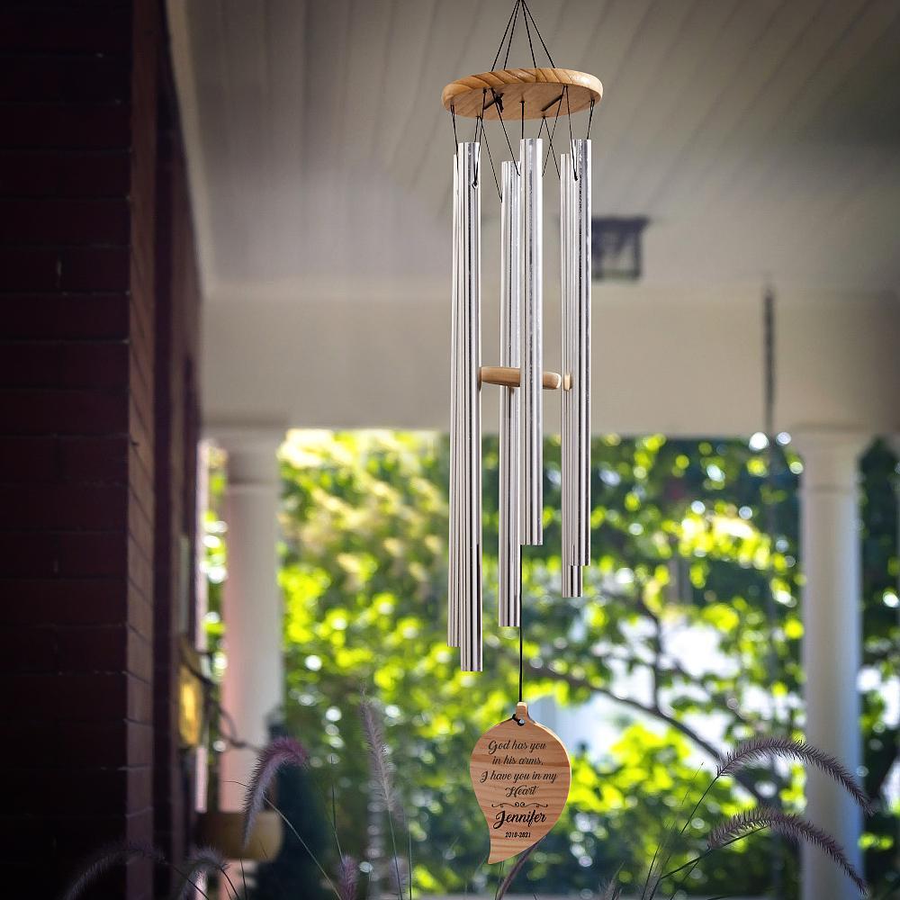 Campanillas De Viento De Condolencia Campanillas De Viento Personalizadas Campanillas De Viento Grabadas A Medida Regalos Conmemorativos - GiftlabES