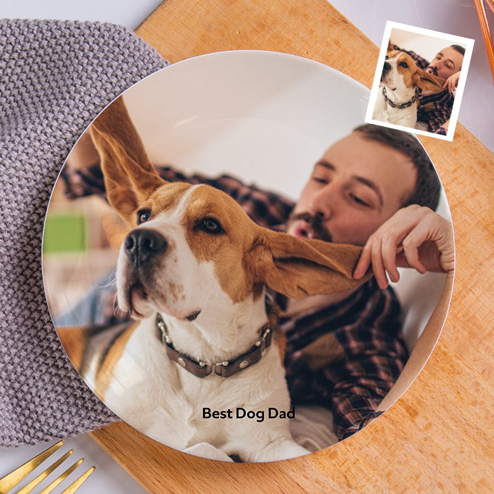 Platos Personalizados Con Fotos, Regalos Para Amantes De Los Perros, Obsequios Conmemorativos Para Mascotas. - GiftlabES