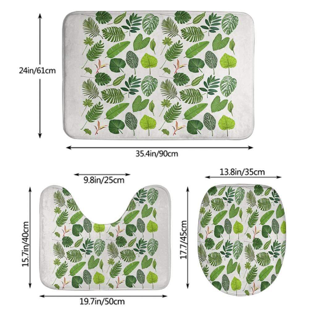 Alfombrilla De Baño De Tres Piezas, Absorbente Y Antideslizante, 24*35 Pulgadas. - GiftlabES