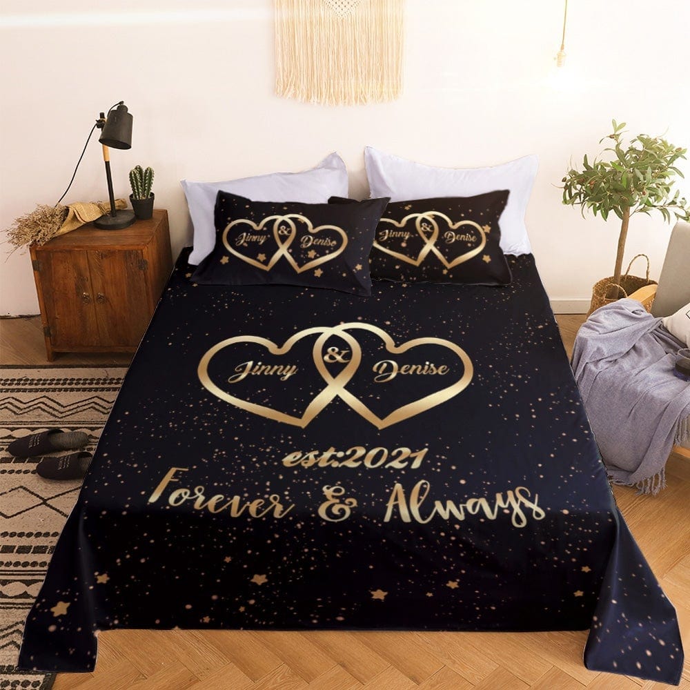 Juegos De Edredón De San Valentín, Juegos De Ropa De Cama Personalizados, Regalos De San Valentín Para Enamorados. - GiftlabES