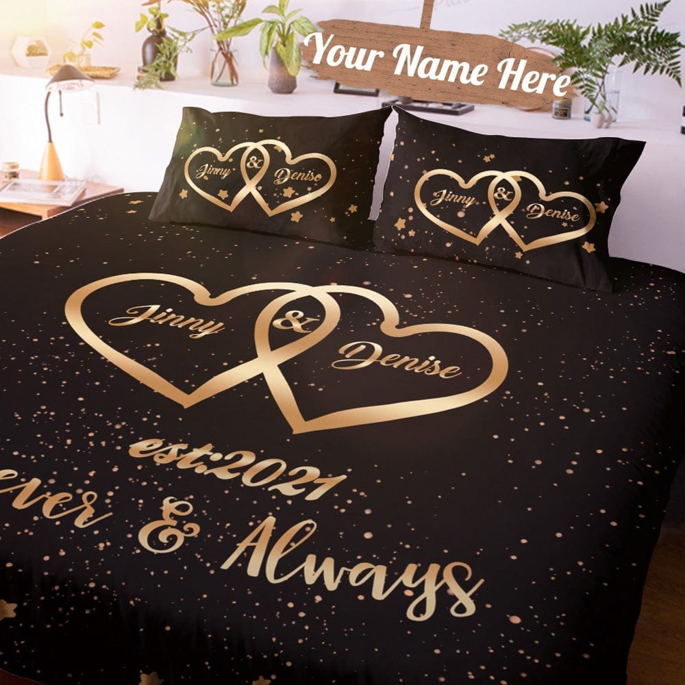 Juegos De Edredón De San Valentín, Juegos De Ropa De Cama Personalizados, Regalos De San Valentín Para Enamorados. - GiftlabES