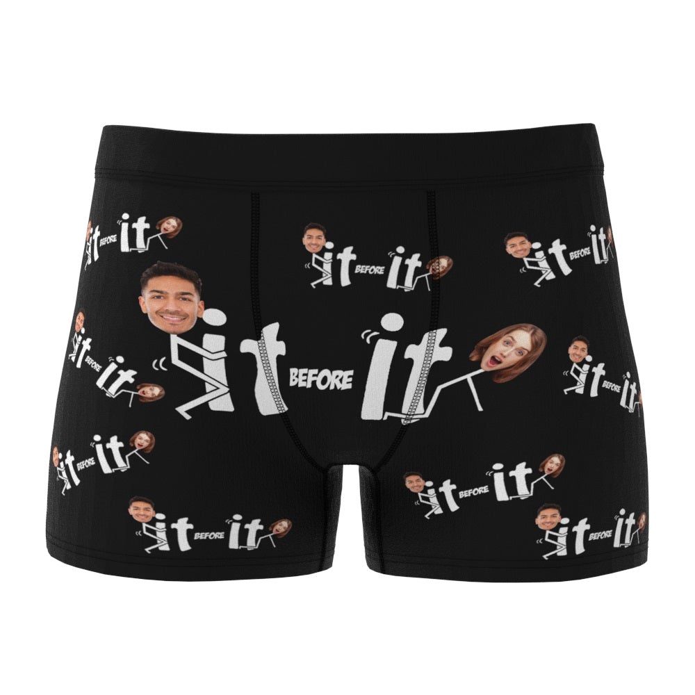 Ropa Interior Con Cara Estampada, Bóxer Travieso Con Nombre, Regalos Divertidos Para El Día De San Valentín. - GiftlabES