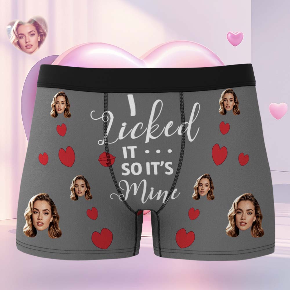 Regalo De San Valentín Para Él: Bóxer Personalizado Con Cara, Ropa Interior Única - 6 Colores - GiftlabES