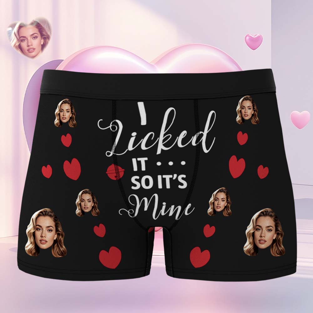 Regalo De San Valentín Para Él: Bóxer Personalizado Con Cara, Ropa Interior Única - 6 Colores - GiftlabES