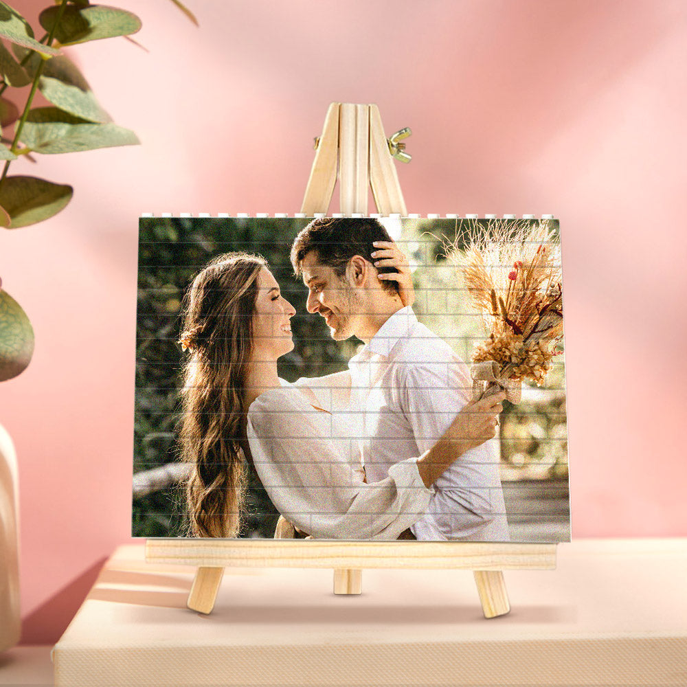 Regalos De San Valentín: Bloque De Construcción Personalizado Con Foto, Forma Cuadrada, Regalos Para Ella. - GiftlabES